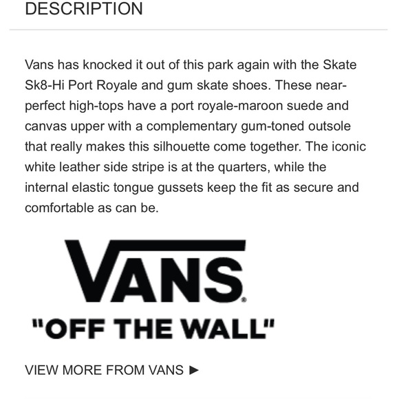 New Vans Skate Sk8 Hi~Royal Gum Pop Crush sneakers 6 - Picture 4 of 13